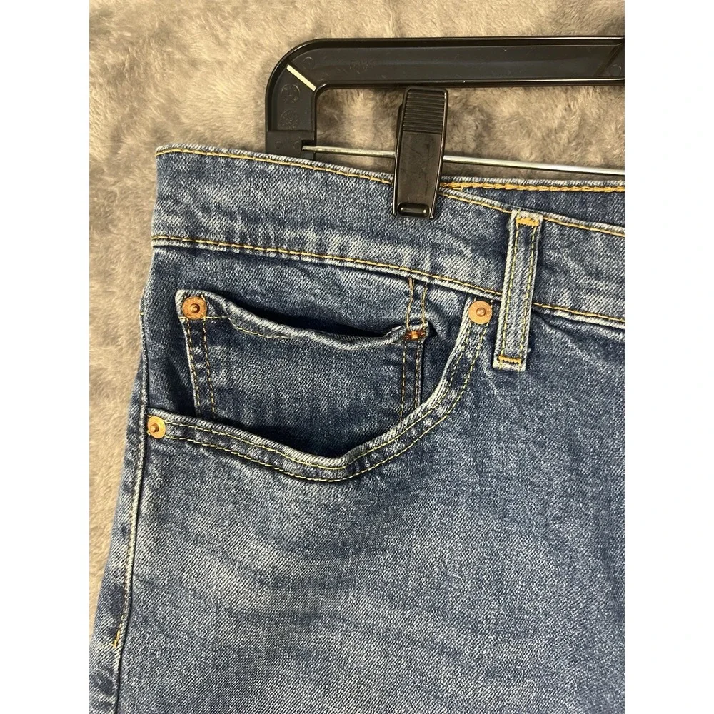 Levis 511 Slim Fit Mens Jeans 34x32 Medium Wash Blue Denim Stretch Pants